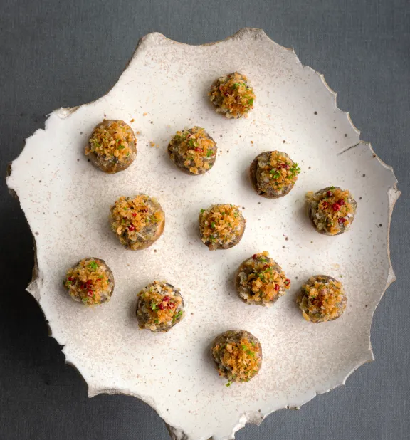 Gevulde champignons met truffel