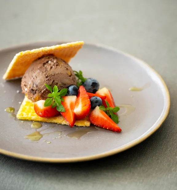 Chocolade-ijs met truffel